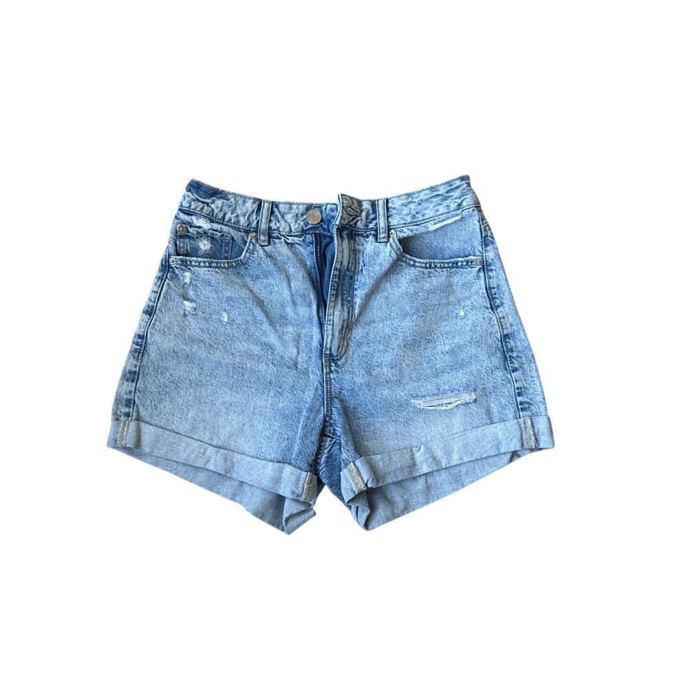 Garage Denim Mom Shorts Women’s 05/27 Light Wash High Rise Cuffed Jean Shorts